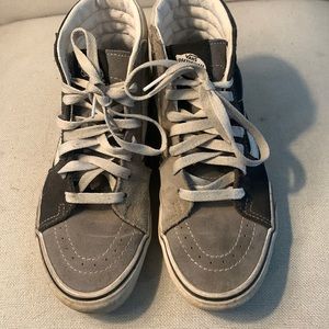 Vans SK8 Hi top Black, Gray , white size 7 woman’s